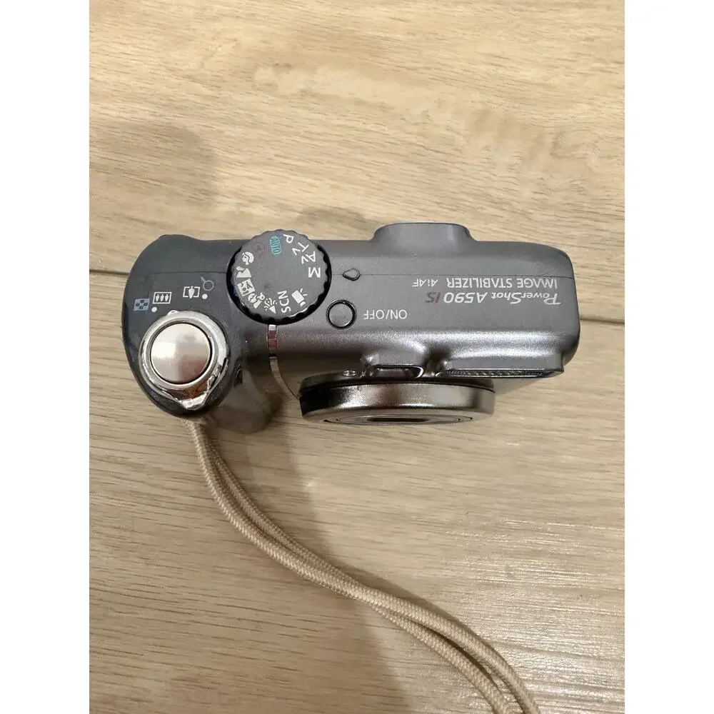 Canon PowerShot A590 IS 8.0MP Digital Camera - Gray - TESTED WORKS PC1263